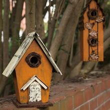 Load image into Gallery viewer, Glitzhome 10.63"H Distressed Wooden Birdhouse