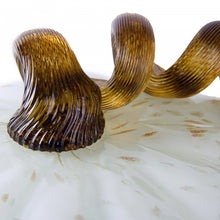 Load image into Gallery viewer, 7.09"H Hand Blown Golden/White Glass Pumpkin Decor