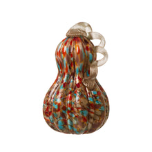 Load image into Gallery viewer, 9.06"H Hand Blown Multi Dots Glass Gourd Decor