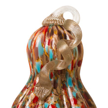 Load image into Gallery viewer, 9.06"H Hand Blown Multi Dots Glass Gourd Decor