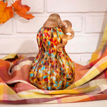 Load image into Gallery viewer, 9.06"H Hand Blown Multi Dots Glass Gourd Decor