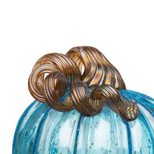 Load image into Gallery viewer, S/3 Blue Glass Pumpkin
