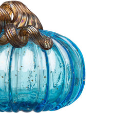 Load image into Gallery viewer, S/3 Blue Glass Pumpkin
