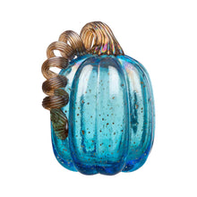 Load image into Gallery viewer, S/3 Blue Glass Pumpkin