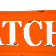 Load image into Gallery viewer, 35.75"L Enameled Metal "PUMPKIN PATCH" Wall Sign