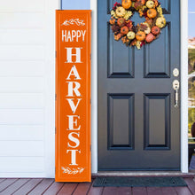 Load image into Gallery viewer, 43"H Enameled Metal "HARVEST" Porch Sign