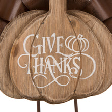 Load image into Gallery viewer, 12.28" L Wooden Metal Turkey Table Decor Thanksgiving Decorative