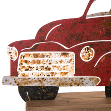 Load image into Gallery viewer, 25.87"L Wooden/Metal Rusty Truck Porch Decor