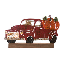 Load image into Gallery viewer, 25.87"L Wooden/Metal Rusty Truck Porch Decor