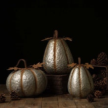 Load image into Gallery viewer, 14"H Galvanized Metal Tall Pumpkin