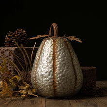Load image into Gallery viewer, 14"H Galvanized Metal Tall Pumpkin
