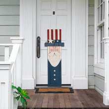 Load image into Gallery viewer, 36"H Wooden/Metal Patriotic Uncle Sam Porch Board Sign