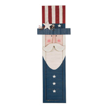 Load image into Gallery viewer, 36"H Wooden/Metal Patriotic Uncle Sam Porch Board Sign