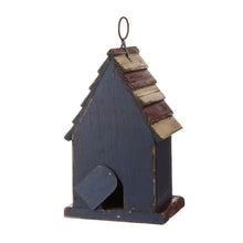 Load image into Gallery viewer, 9.06"H Rustic Patriotic Garden Distressed Wooden Decorative Birdhouse