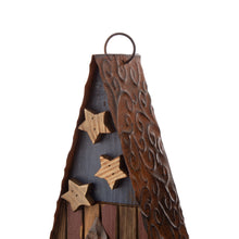 Load image into Gallery viewer, 12.4 Inch Height Wooden Patriotic Distressed Garden Birdhouse with Stars