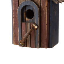 Load image into Gallery viewer, 10.04"H USA Patriotic Hand Painted Wood Birdhouse