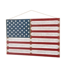 Load image into Gallery viewer, 42"L Wooden Patriotic National Flag Wall/Hanging Décor