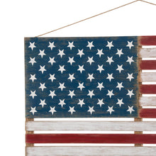 Load image into Gallery viewer, 42"L Wooden Patriotic National Flag Wall/Hanging Décor