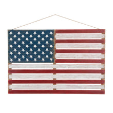 Load image into Gallery viewer, 42"L Wooden Patriotic National Flag Wall/Hanging Décor