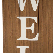 Load image into Gallery viewer, 42"H Wooden "WELCOME" Porch Sign with Metal Planter