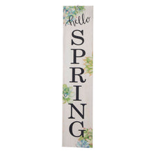 Load image into Gallery viewer, 42"H Wooden "Hello SPRING" Porch Sign Decor