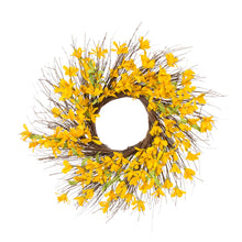 Load image into Gallery viewer, 24"D Artificial Winter Jasmine Wreath