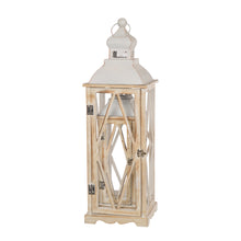 Load image into Gallery viewer, Farmhouse Decorative Wood/Metal Lanterns, Set of 2
