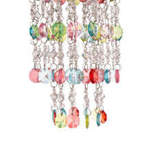 Load image into Gallery viewer, 18.75"H Solar Lighted Hanging Décor with Multicolored Acrylic Jewel Beads