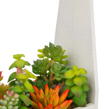 Load image into Gallery viewer, 13.75"H Succulent Plants in Handled Wooden Box