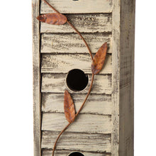 Load image into Gallery viewer, 17.95"H Tall Three-Tier Hand Painted Wood Birdhouse