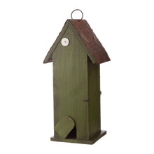 Load image into Gallery viewer, 12.8"H Tall Two-Tier Hand Painted Wood Birdhouse