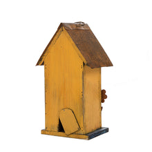 Load image into Gallery viewer, 10.24"H Wooden Distressed Flower Garden Birdhouse