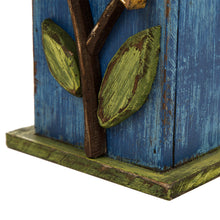 Load image into Gallery viewer, 9.84"H Distressed Leaves Wooden Garden Birdhouse