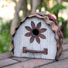 Load image into Gallery viewer, 7.09"L Distressed Wooden Flower Garden Birdhouse