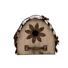 Load image into Gallery viewer, 7.09"L Distressed Wooden Flower Garden Birdhouse