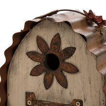 Load image into Gallery viewer, 7.09"L Distressed Wooden Flower Garden Birdhouse