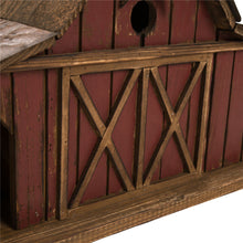 Load image into Gallery viewer, 20.67"L Extra-Large Rustic Wood Barn Birdhouse