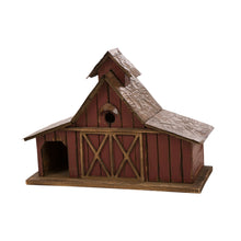 Load image into Gallery viewer, 20.67"L Extra-Large Rustic Wood Barn Birdhouse
