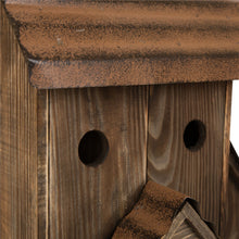 Load image into Gallery viewer, 24.02"H Extra-Large Rustic Wood Natural Birdhouse
