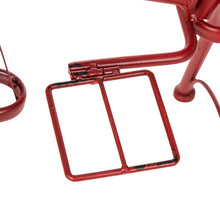 Load image into Gallery viewer, 25.98" H Hand Painted Red Metal Standing Bicycle Plant Stand