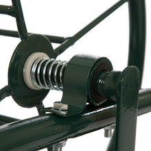 Load image into Gallery viewer, 34.45''H Green Garden Hose Reel Cart with Wheels and Steel Basket