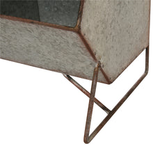 Load image into Gallery viewer, Metal Storage Shelf Organizer Rustic Standing Shelf