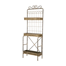 Load image into Gallery viewer, 68"H Rustic Metal Shelf or Planter Rack with 3 Sturdy Tiers