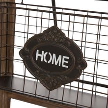 Load image into Gallery viewer, 43.31"H Farmhouse Metal/Wooden Magazine Rack