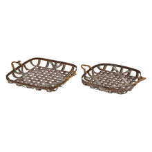 Load image into Gallery viewer, Farmhouse Oversized Galvanized Metal Wall Basket Set of 2