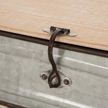 Load image into Gallery viewer, S/2 Galvanized Wood Storage Chests