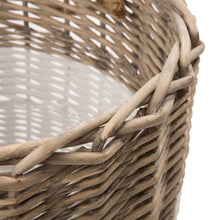 Load image into Gallery viewer, Set of 3pcs Natural/White Round Willow Baskets