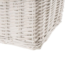 Load image into Gallery viewer, Set of 3pcs Natural/White Square Willow Baskets
