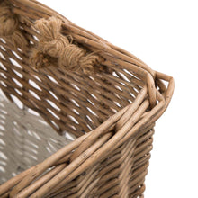Load image into Gallery viewer, Set of 3pcs Natural/White Square Willow Baskets