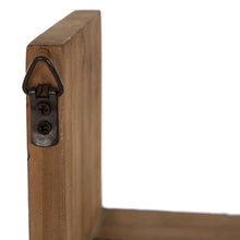 Load image into Gallery viewer, S/2 Farmhouse Wooden/Iron Wall Shelves with Hooks